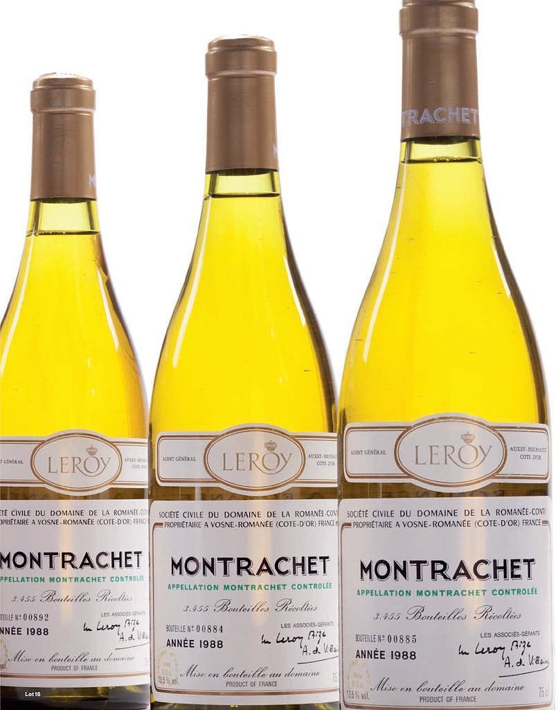 3 bottles of Montrachet 1988