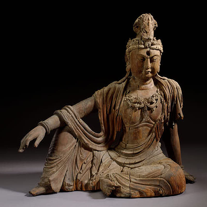Buddha (polychromed wood, 13th C)