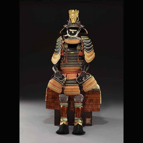 samurai warrior full armor with case