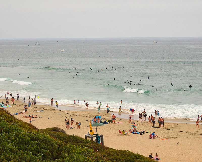 surfing in San Clemente