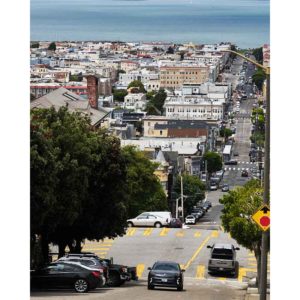 Pacific Heights looking toward the bay