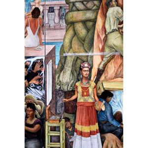 Frida Kahlo as painted by Diego Rivera