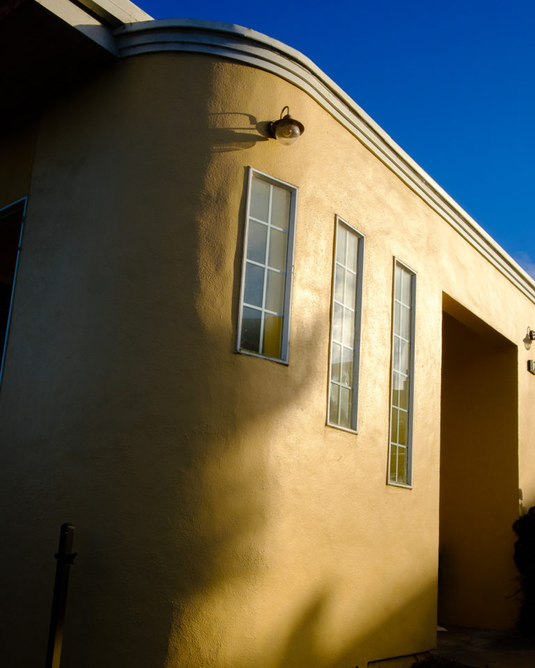 House at the top of the Henry Street stairs.